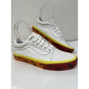 Vans Old Skool 'OTW Foxing' White/Yellow/Orange/Red Men’s US 6 Woman’s US 7.5